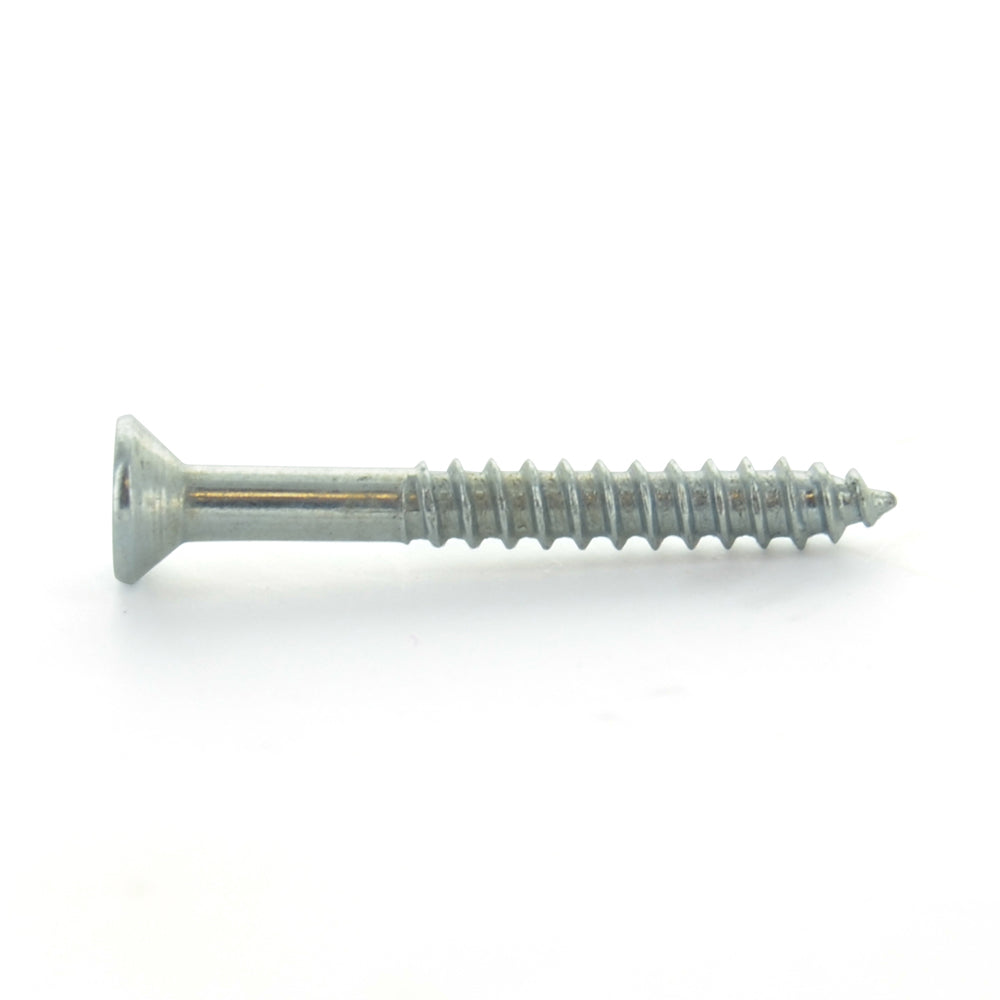 #6 x 1/2 Inch Zinc Plated Alloy Steel Phillips Flat Head Wood Screw