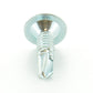 #10-24 x 1-1/2 Inch Zinc Plated Carbon Steel #3 Point Wafer Head Self-Drilling Tek Screw