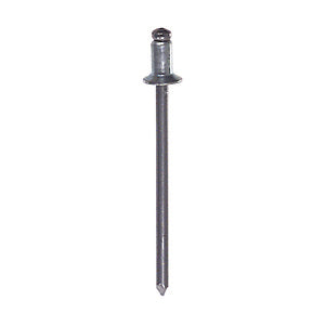0.188 - 0.250 Inch Grip 1/8 Inch Dia X 0.4 Inch Trivalent Zinc Plated Steel Countersunk Head Blind Rivet