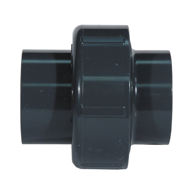 1-1/4 Inch Socket Sch 80 Dark Gray Pvc 2000 Union With Epdm O-Ring Seal