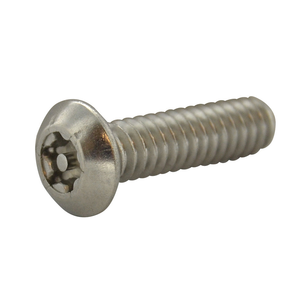 #10-24 x 3/4 Inch Stainless Steel Torx Pin Button Head Tamper Resistant Machine Screw