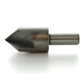 1/2 Inch 3 Flute Black Oxide High Speed Steel T401 Fractional Size Center Reamer/Countersink
