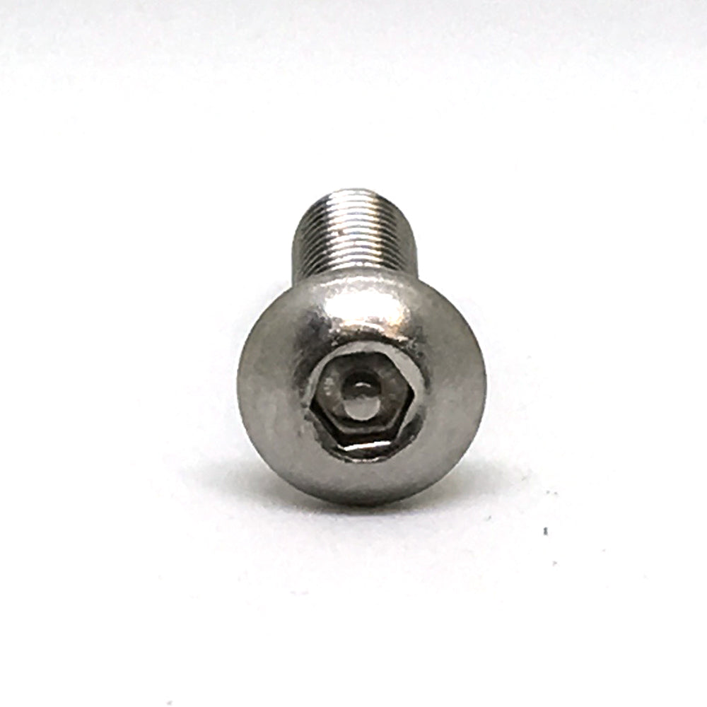 #10-32 x 1-1/2 Inch Stainless Steel Hex Pin Button Head Tamper Resistant Machine Screw