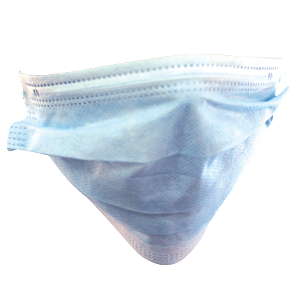 3-Ply Face Mask with Ear Loops - 50 Per Box
