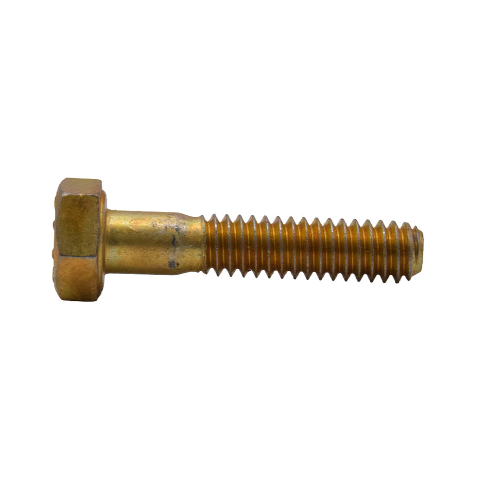 7/8-9 x 4-1/2 Inch Coarse Yellow Zinc L9 Steel Hex Head Cap Screw USA