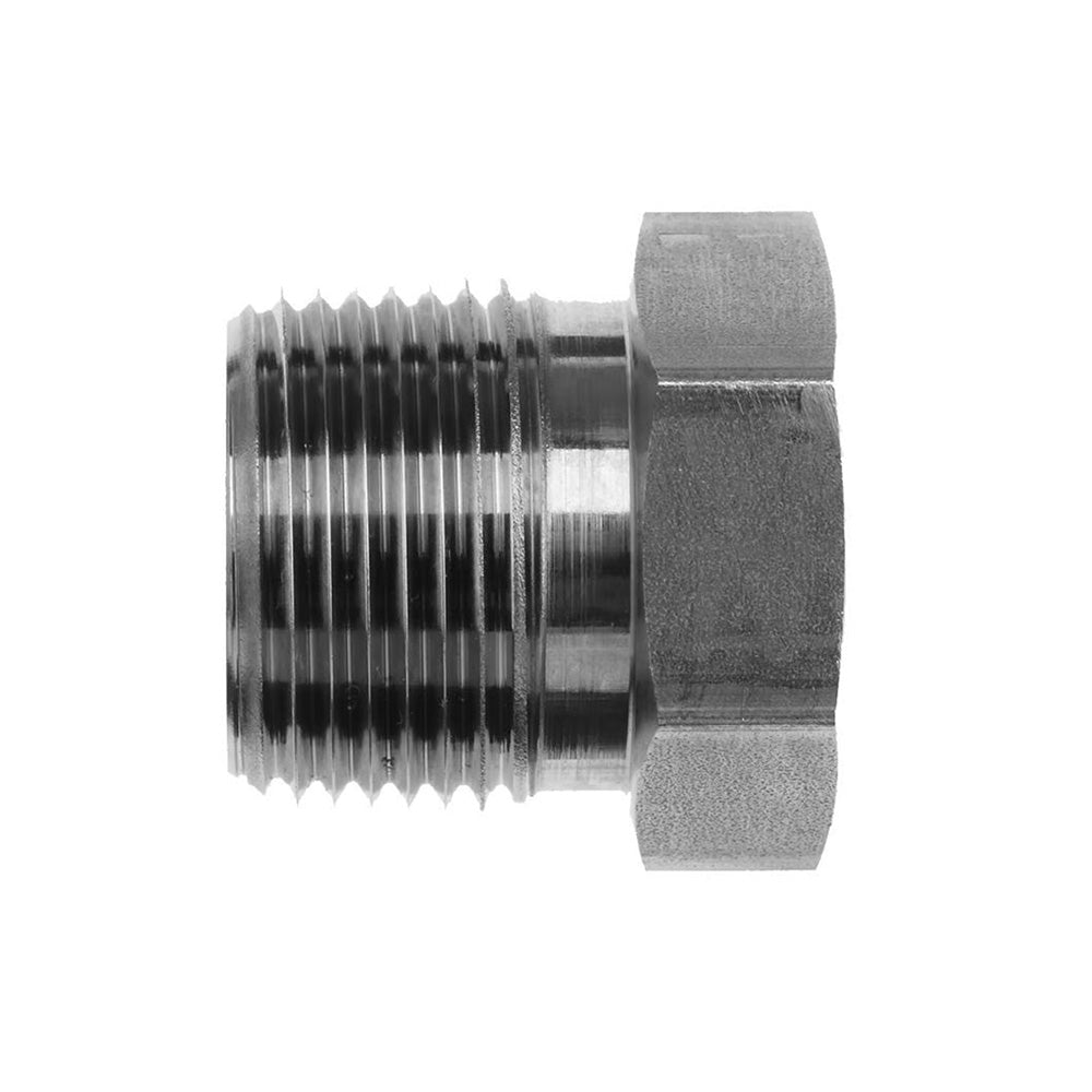 1 Inch X 3/8 Inch 5000 Psi Zinc Plated Yellow Dichromate Carbon Steel Pipe Bushing