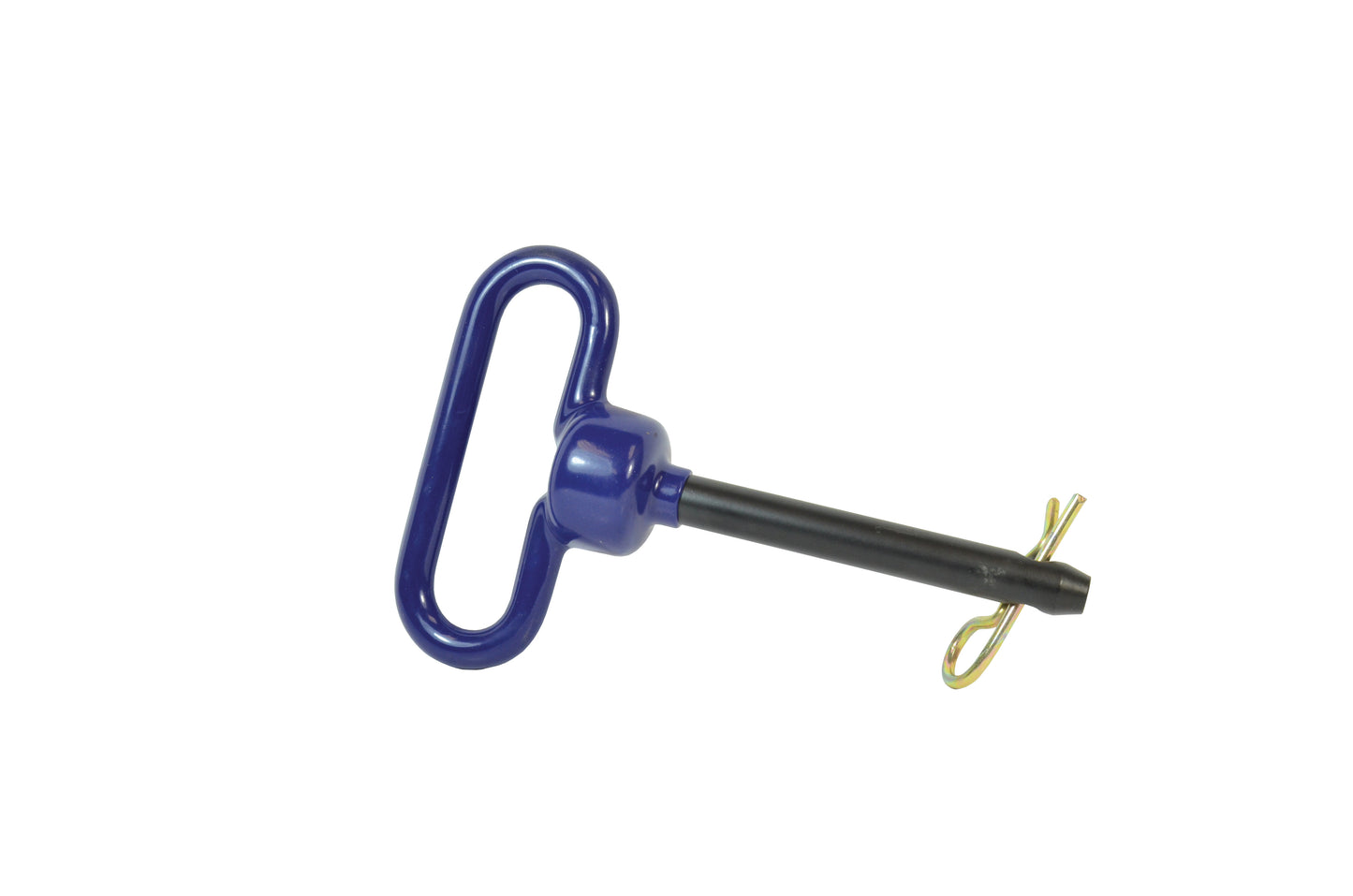 1/2 Inch X 3-5/8 Inch Blue Vinyl Coated Handle Withblack Powder Coated Pin Grade 8 Alloy Steel Hitch Pin