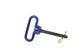 1/2 Inch X 3-5/8 Inch Blue Vinyl Coated Handle Withblack Powder Coated Pin Grade 8 Alloy Steel Hitch Pin