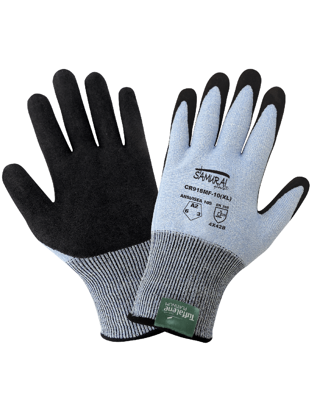Samurai Glove Lightweight Cut Resistant Gloves Made With Tuffalene Platinum Small