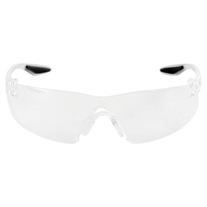 Discus Clear Lens- Frosted Clear Frame Safety Glasses