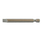 Slotted Drive 1/4 Inch Shank 0.039 Inch X 0.250 Inch Tip 2-3/4 Inch Length Gunmetal Gray Steel Power Bit