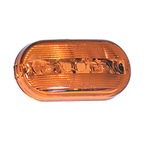Replacement Lens For Oblong Two Bulb Clearance Marker Amber