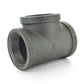 1-1/4" Schedule 40 Malleable Iron Straight Tee Black