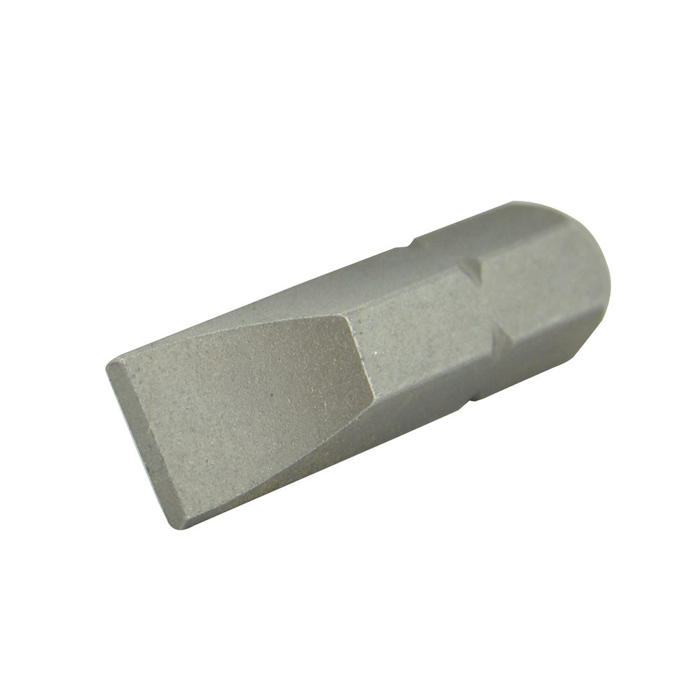 Slotted Drive 1/4 Inch Hex Shank #10-12 Tip 1 Inch Length Steel Insert Bit
