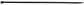 8.875 Inch X 0.140 Inch Self Locking Wire Tie 40 Lb Black - 100 Per Pack