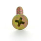 #8 x 3 Inch Coarse #2 Phillips Drive Bugle Head Yellow Zinc Heat Treated Steel Drywall Screw