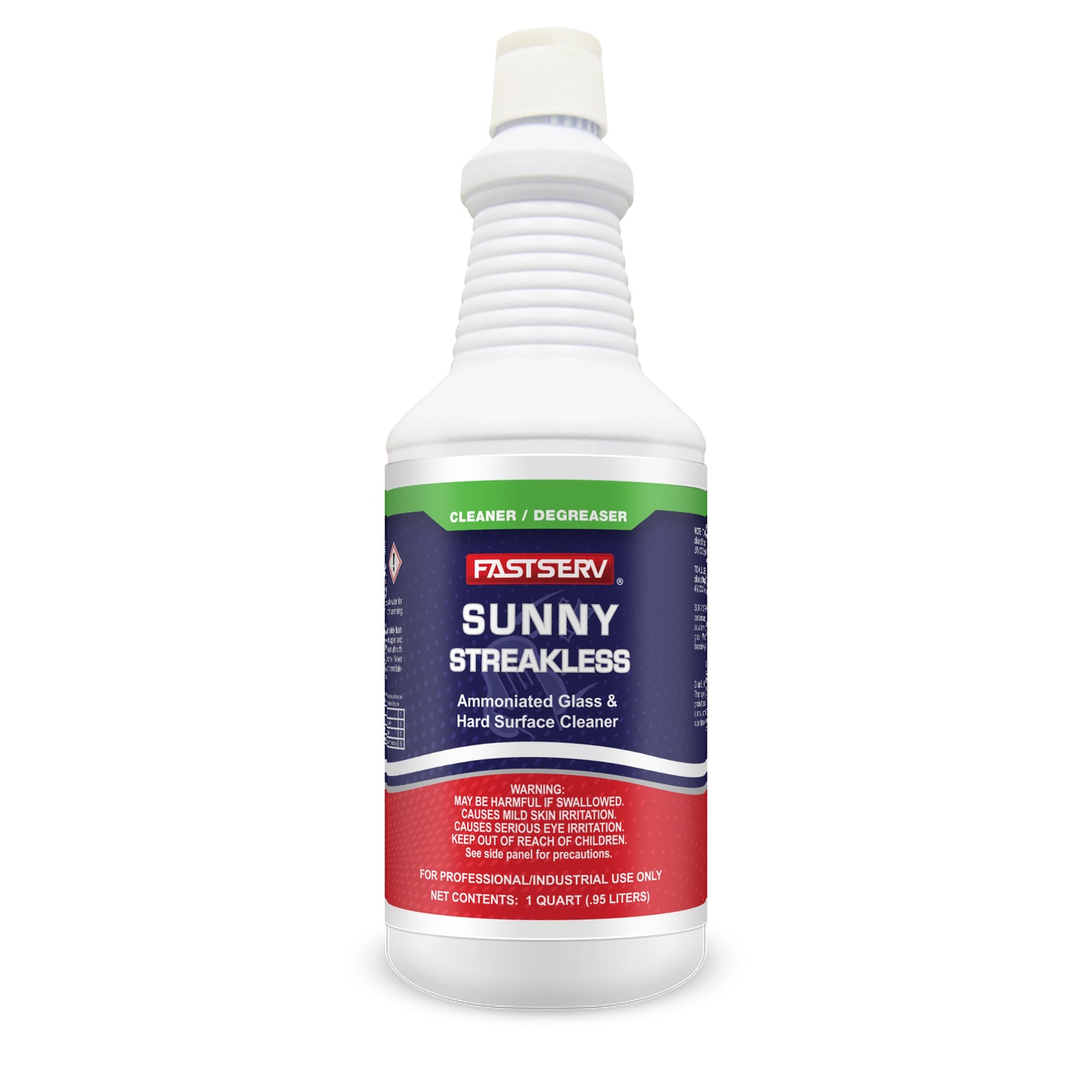 Fastserv Sunny Streakless Hard Surface And Glass Cleaner - 1 Qt Bottle