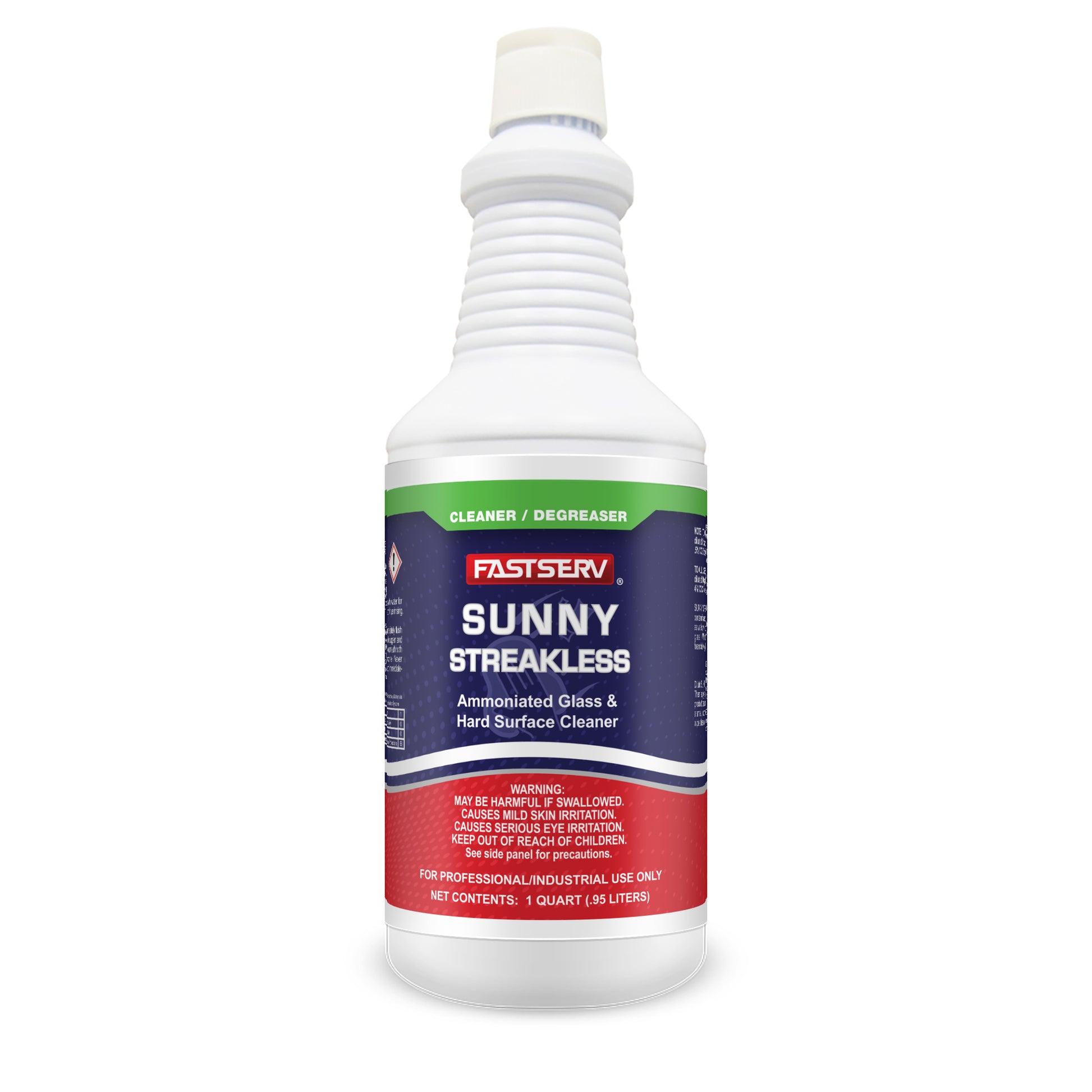 Fastserv Sunny Streakless Hard Surface And Glass Cleaner - 1 Qt Bottle