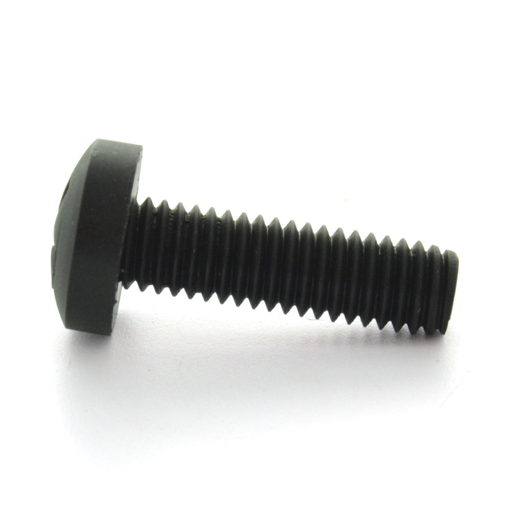 1/4 Inch x 3/4 Inch Hex Head Slotted Drive Black Zinc Steel Sheet Metal Screw