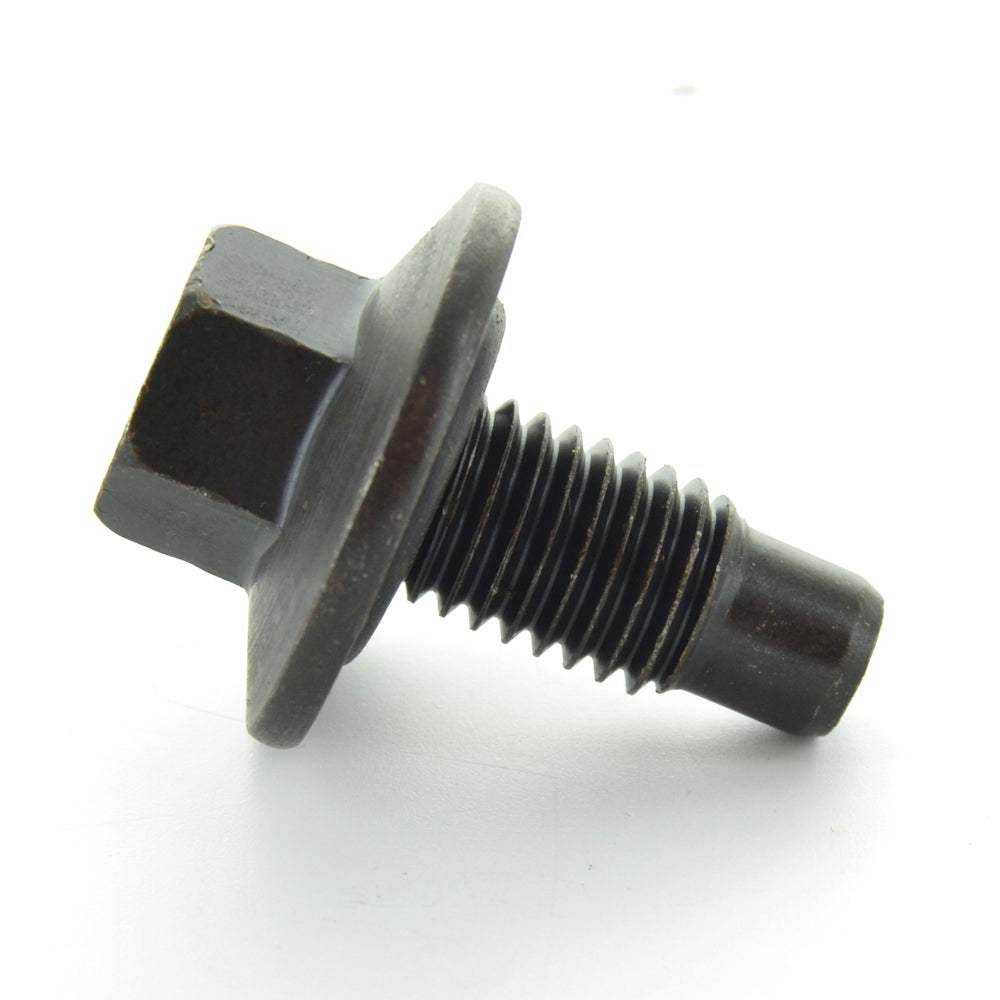 M12 x 1.75 x Black Phosphate Steel Oil Drain Plug With Rubber Molded Gasket Washer