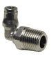 1/8 Inch X M4 Nickel Plated Brass 90 Degree Push-In Tube Male Elbow