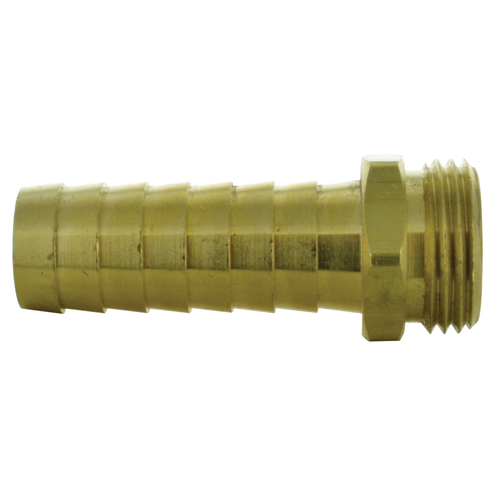 5/8 Inch Male Brass Garden Hose Thread To Long Shank Barb