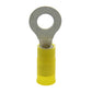12-10 Gauge Ring Terminal 1/4" Stud Nylon Insulated Yellow