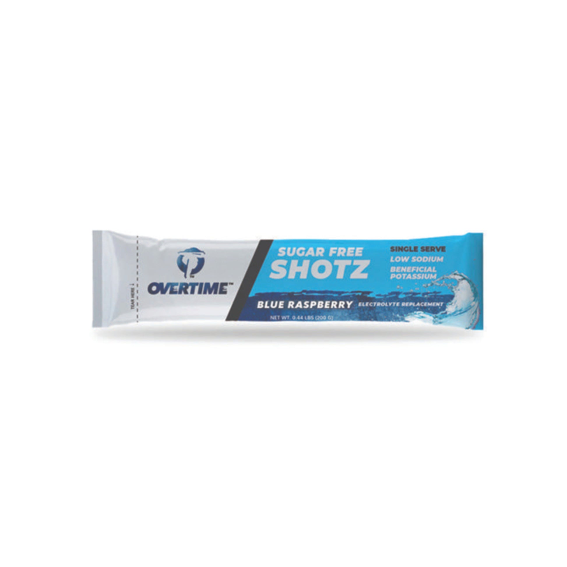 Sugar-Free Blue Raspberry Hydration Shotz, 25-Pack. Each Single-Serve Packet Mixes With One 16.9 Fl. Oz. Bottle Of Water