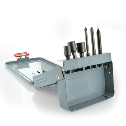 1/4" Shank Service Kit - Msh 1/4 Msh 5/16 Msh 3/8 #1 Phil 43P1 #2 Phil 43P2 #8 Slot 26-7S Metal Storage Case