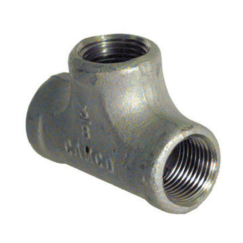 1" Schedule 40 NPT 316 Stainless Steel Straight Tee
