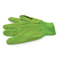 Pair Green Cotton Impact Gloves Universal XL Size