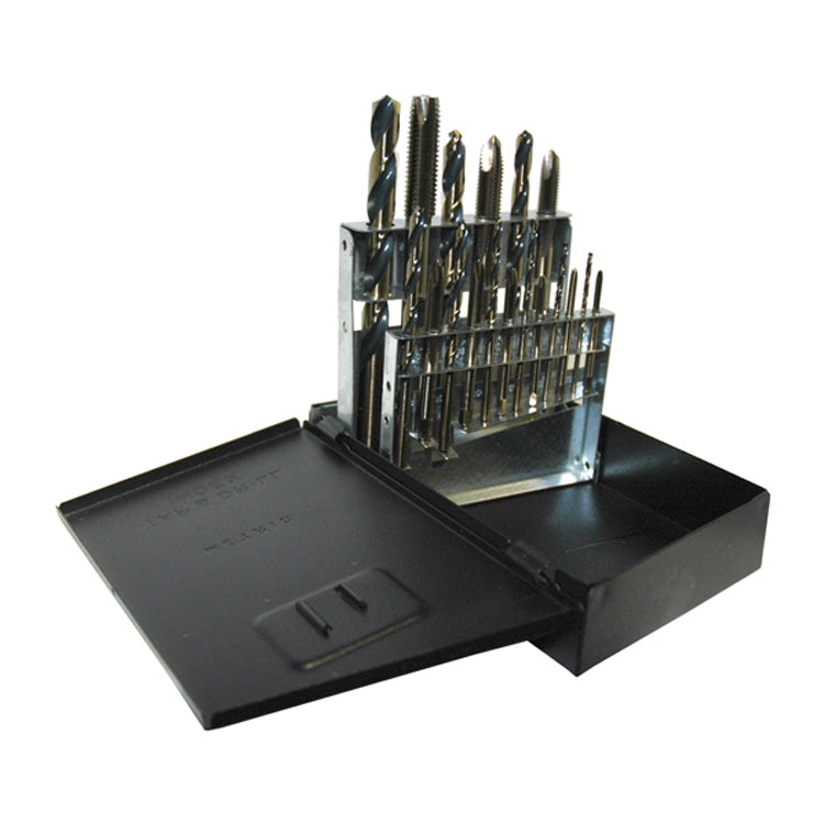 18 Piece Metric Tap And Drill Set With Metal Index