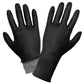 Global Glove Panther-Guard Nitrile Powder-Free Industrial Black 8-Mil Textured Fingertips Disposable Gloves Small