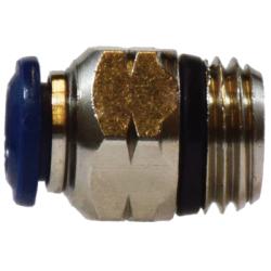 1/8 Inch X 1/8 Inch MPT X Compression Nickel Plated Brass Tube Male Connector