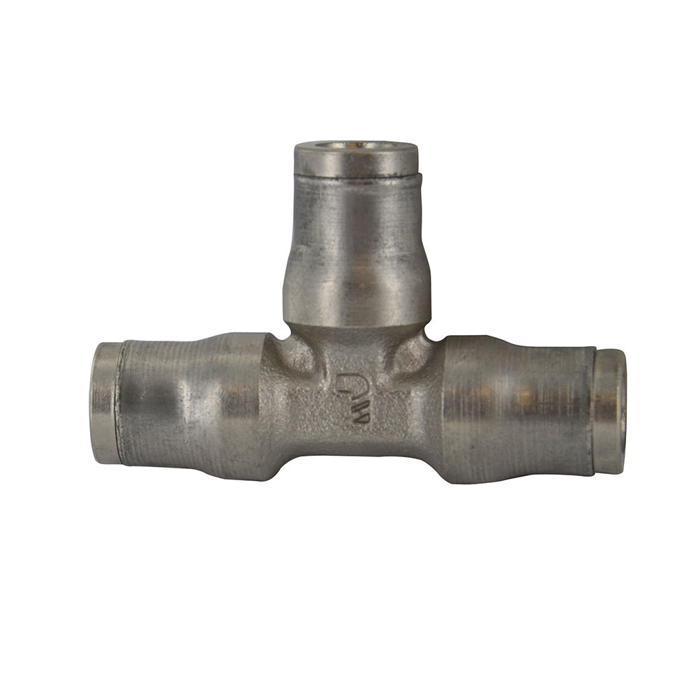 M6 Nickel Plated Brass Push-In Tube Union Tee