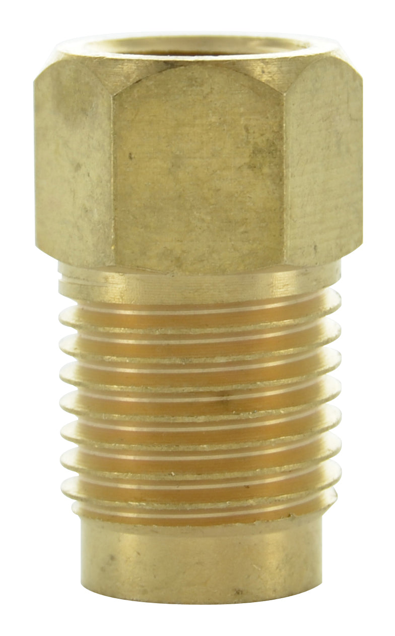 3/8-24 x 1/2-20 Female Inverted Flare x Male Inverted Flare Steel Brake Line Adapter
