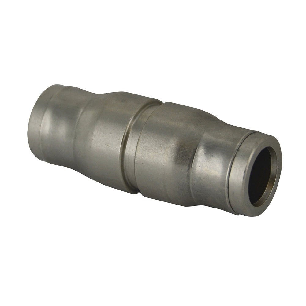 M5 Nickel Plated Brass Push-In Tube Union
