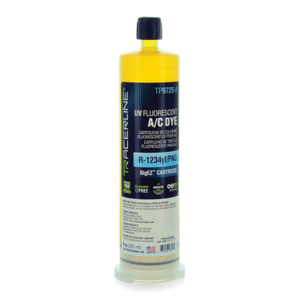 Big-Ez OEM Grade A/C PAG Dye for R1234-YF 8 Ounce