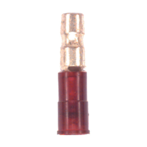 22-18 Gauge Male Bullet .180 Connector Nylon Insulated Red