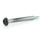 #8 x 1-1/2 Inch Painted Self-Drilling Pan Head Square Drive Screws - Black