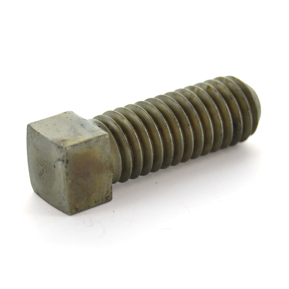 3/8-16 x 3 Inch Coarse Plain Case Hardened Steel Cup Point Square Head Set Screw