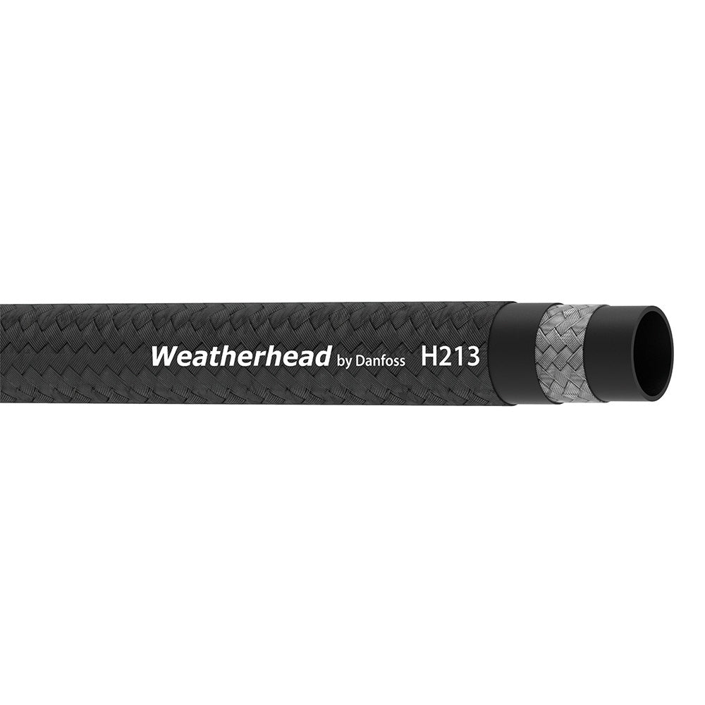 5/16 Inch Id x 39/64 Inch Od Black With Green Stripe Fiber Braid Cover Truck Hose - Sold Per Foot
