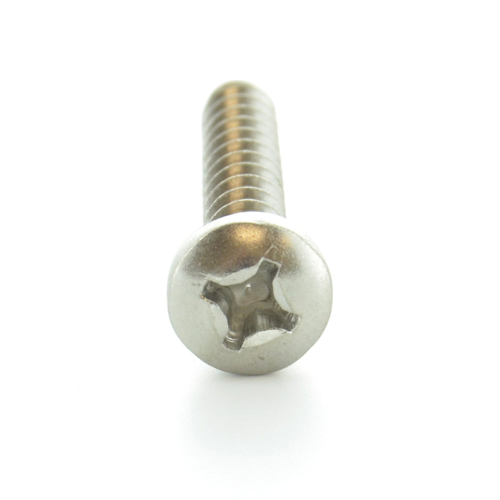 #10-12 x 1-3/4 Inch Plain 18-8 (A2) Stainless Steel Pan Head Type-A Self-Tapping Sheet Metal Screw