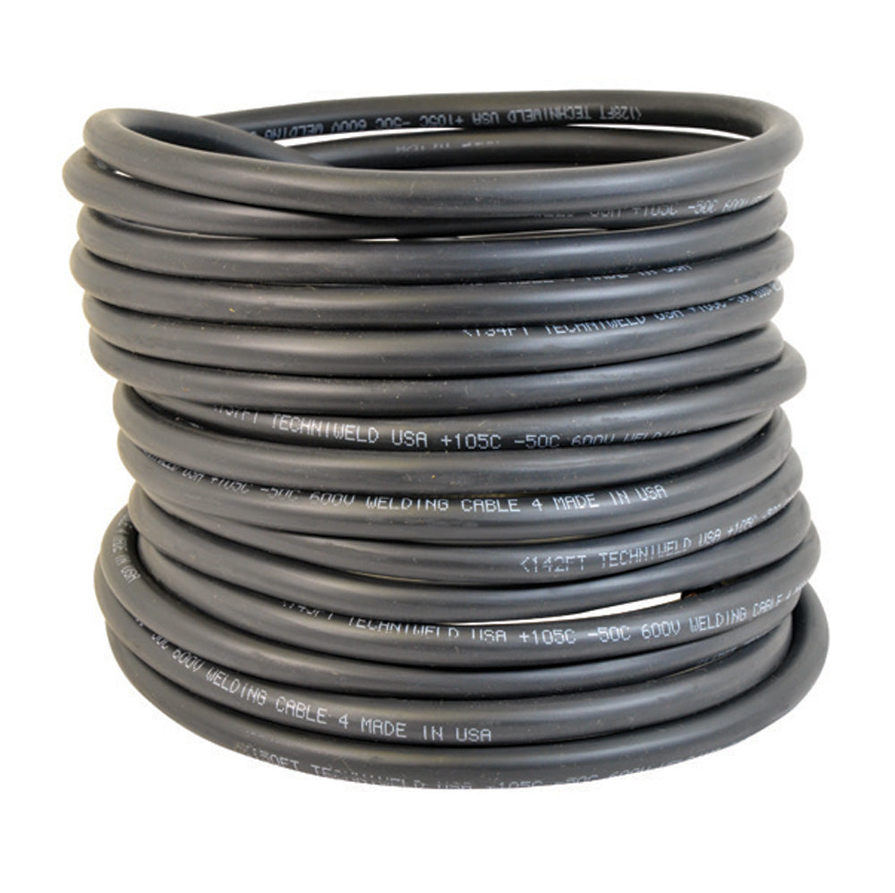 #4 x 25 Premium Welding Cable Black