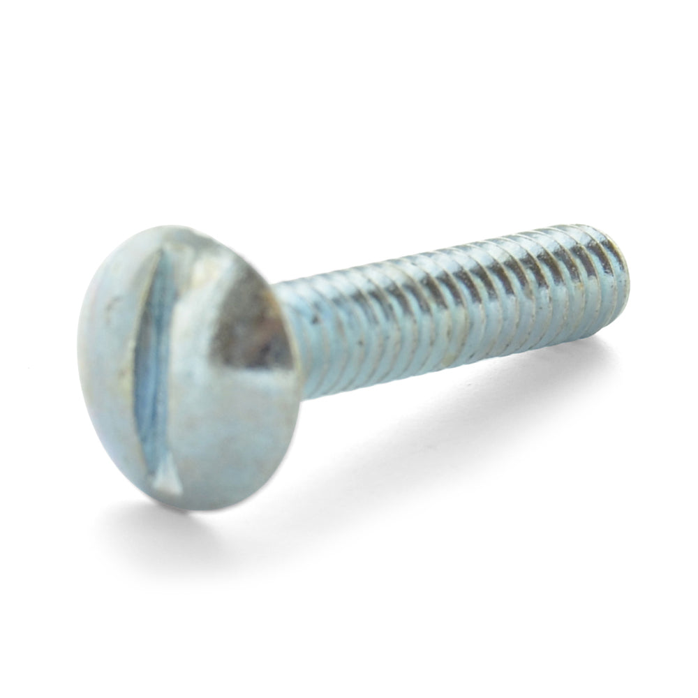 1/4-20 x 1-1/2 Inch Coarse Zinc Plated Steel Slotted Drive Truss Head Machine Screw