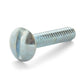 1/4-20 x 1-1/2 Inch Coarse Zinc Plated Steel Slotted Drive Truss Head Machine Screw