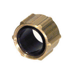 1/2 Inch Brass Poly-Fit Flareless Tube Nute With Plastic Sleeve Assembly