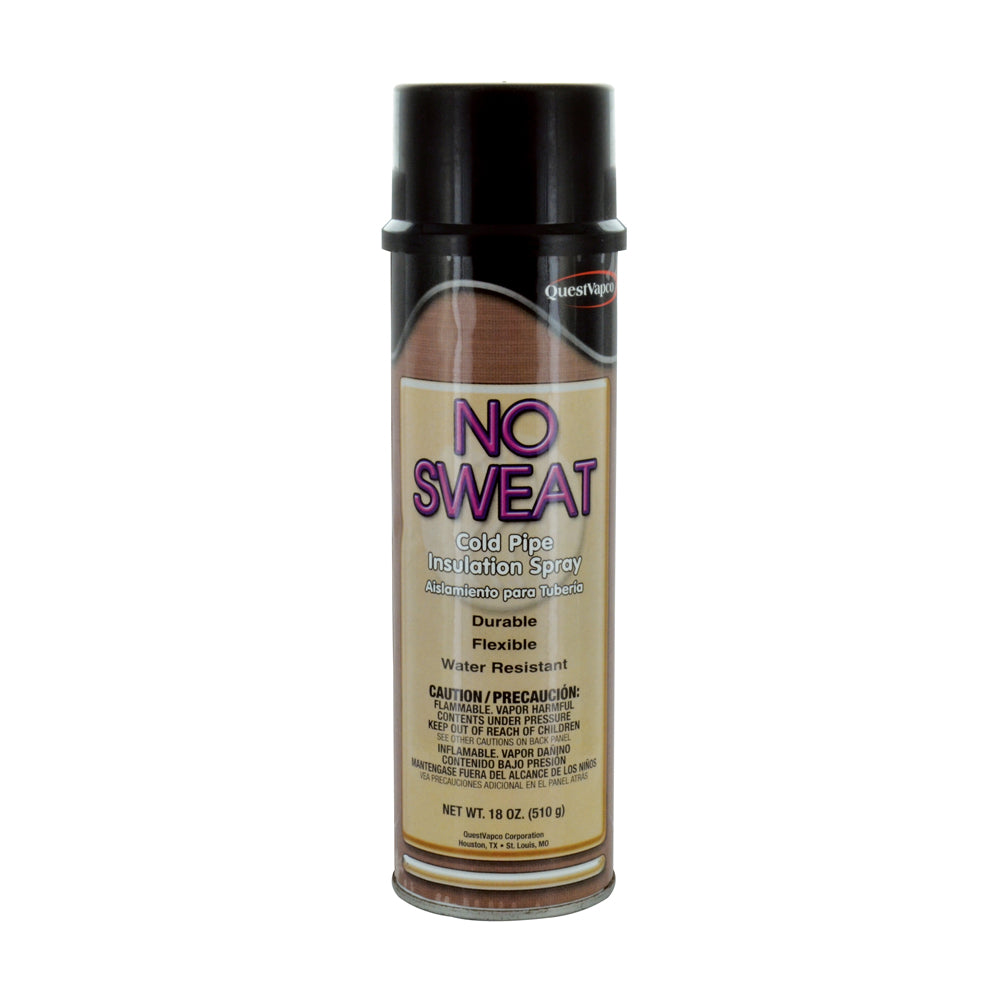 Quest Specialty No Sweat Cold Pipe Insulation Spray Aerosol - 18 Oz Net Weight Aerosol