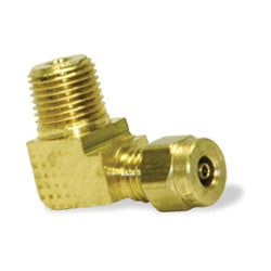 5/32 Tube X 1/8 Inch Brass 90 Degree Male Elbow D.O.T Air Brake Fitting