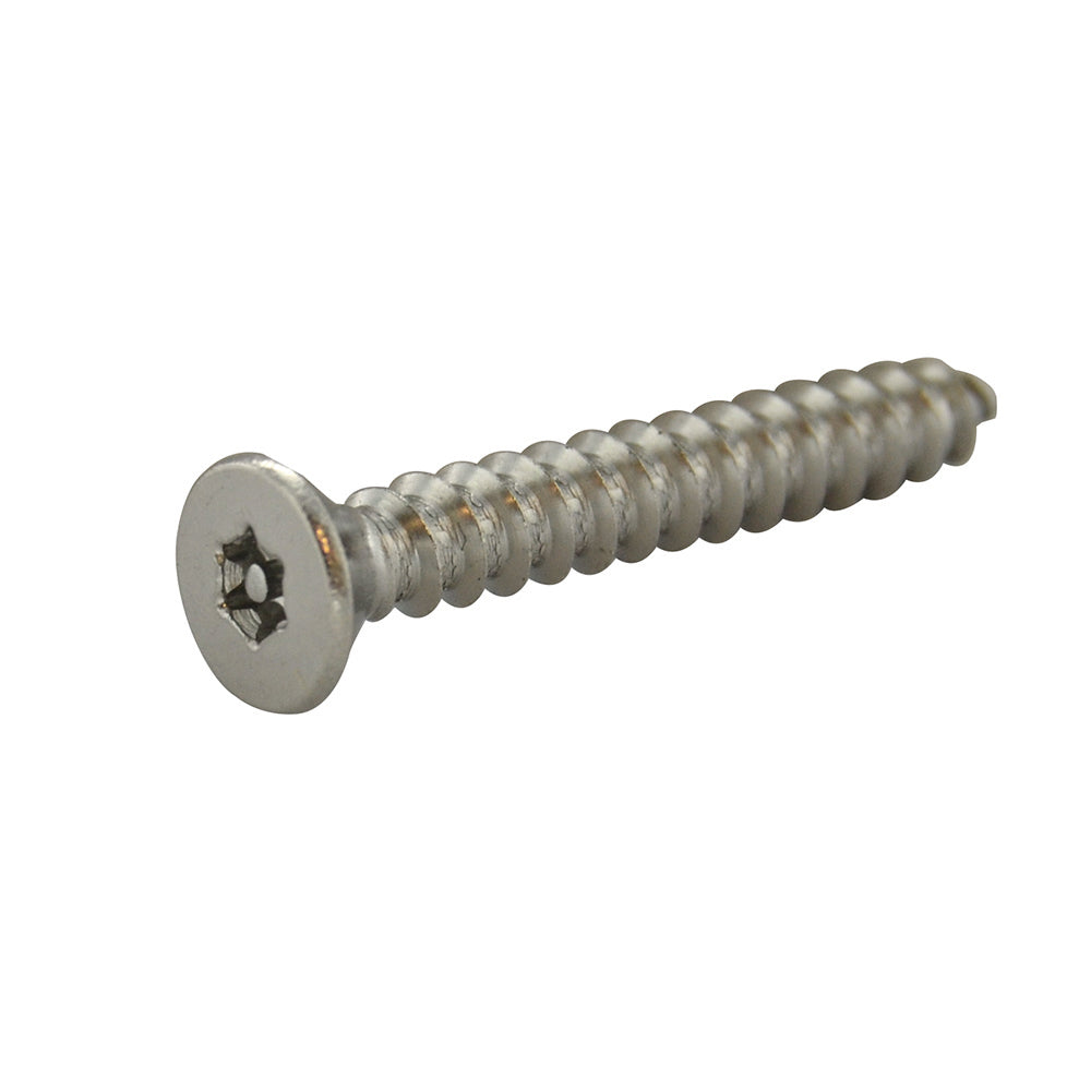 #6 x 1 Inch Stainless Steel Torx Pin Flat Head Tamper Resistant Sheet Metal Screw
